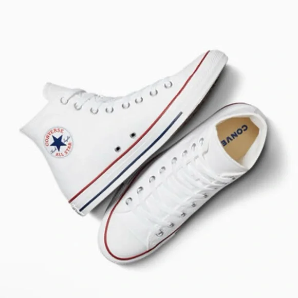 Converse Chuck Taylor All Star White canvas high tops. Size 9 Women, 7 Men - Picture 2 of 7